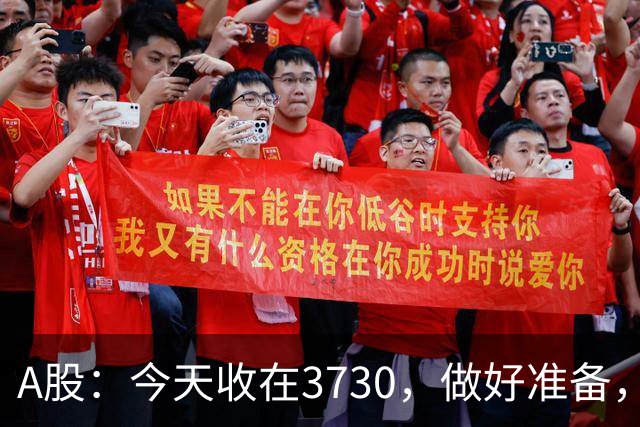 A股：今天收在3730，做好准备，明天周二走势分析
